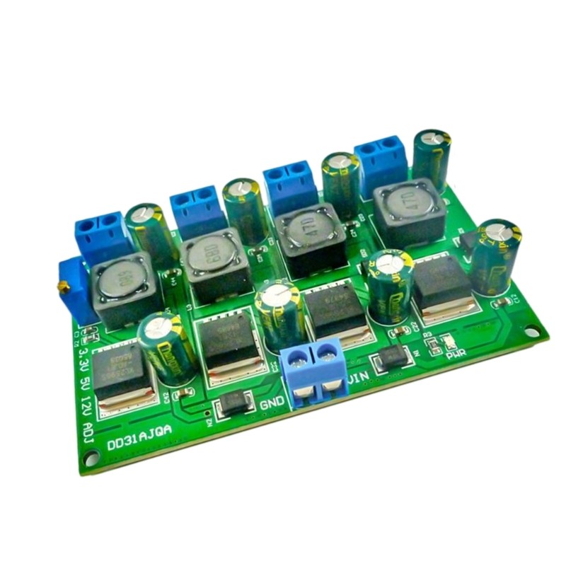 BTM 3A 4 ช่อง 3 3V 5V 12V Step Down Converter โมดูล Step Down Converter Board เปลี่ยนอะแดปเตอร์แปลงแ