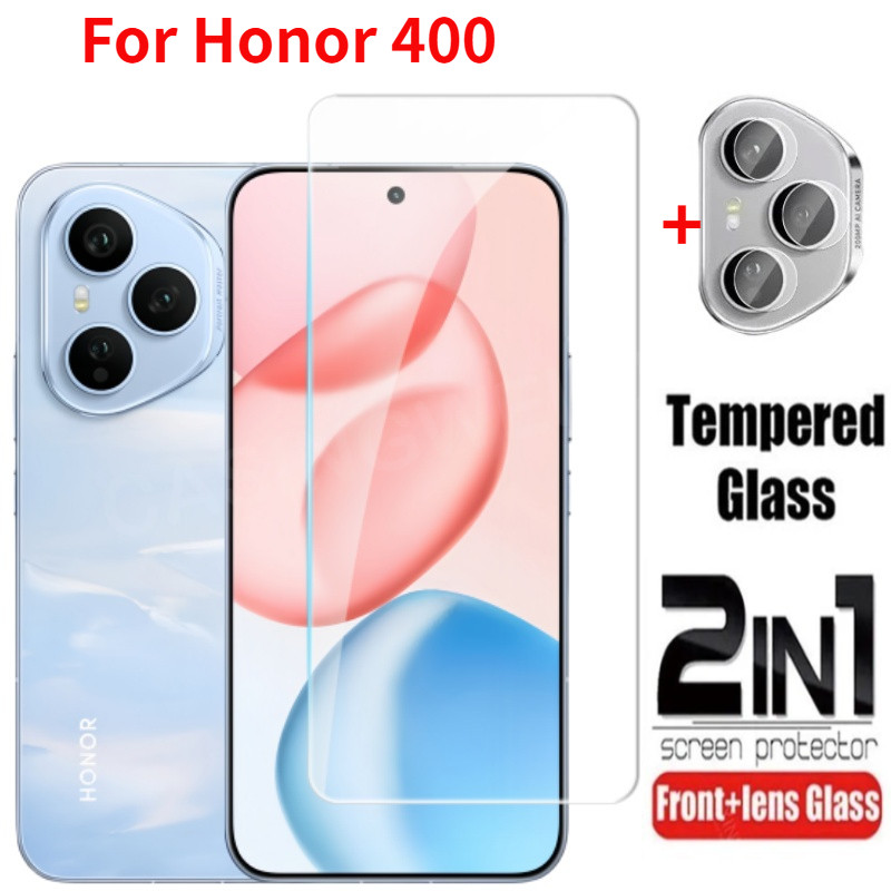 ฟิล์มกระจกนิรภัยสําหรับ Honor 400 Honor400 400 Pro 400 Lite 400Pro 400lite X8d 5G 2025 2025Screen Protector กล้องกลับเลนส์ป้องกันกระจกคลุมทั้งหมดฟิล์มด้านหน้า