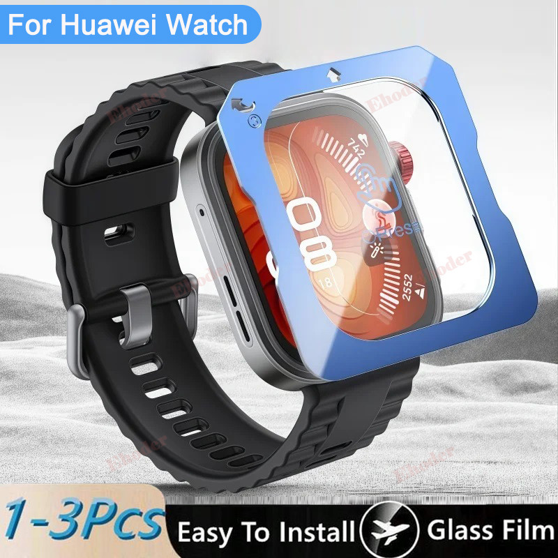 1-3 ชิ้นติดตั้งง่ายป้องกันหน้าจอสําหรับ Huawei Fit 4 Pro Fit4Pro Fit 4pro GT 6 Pro GT6 GT6Pro กระจกนิรภัยสําหรับนาฬิกา GT 5 Pro 4 3 2 ฟิล์มป้องกันสําหรับ WatchGT5Pro 41-46 มม.