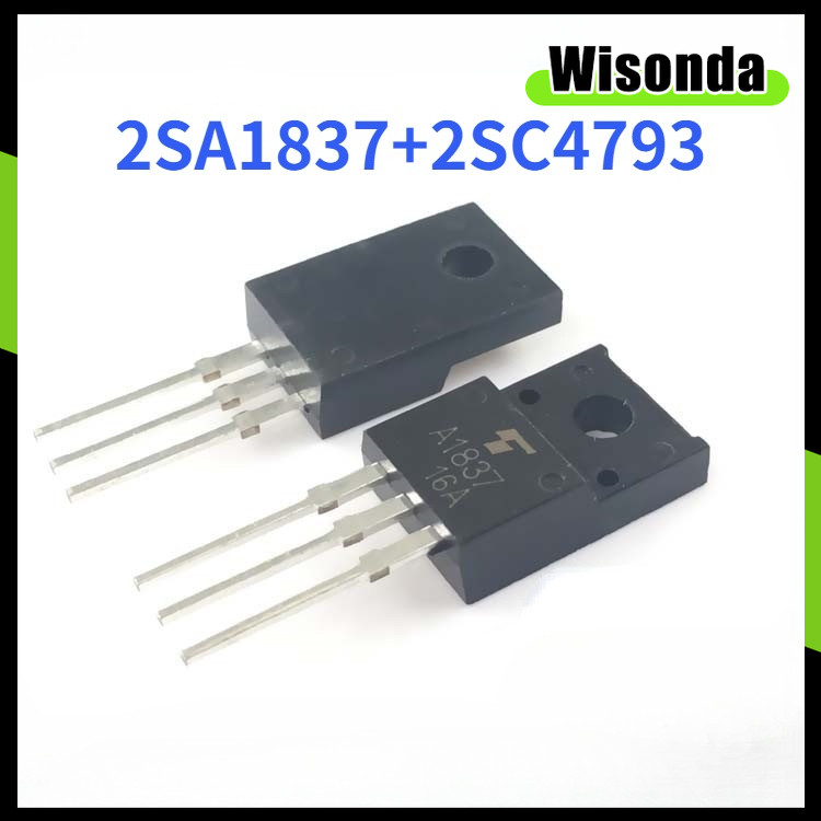 5 คู่ทรานซิสเตอร์เดิม 2SC4793 2SA1837 C4793 A1837 230V 1A TO220F TO220F