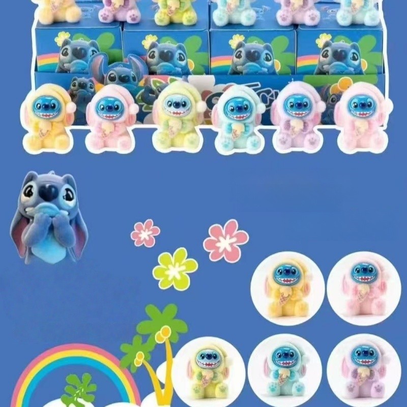 สุ่มกล่อง น้องเป็นขนกำมะหยี่น่ารักมาก เครื่องประดับ [แบบยกบ๊อก12จุ่ม] สติชจิ๋วขนกำมะหยี่ โมเดลสติช ตั้งโต๊ะ กล่องการ์ตูน ราคา ถูกที่สุด ดีลบีเคเค แกลเลอรีภาพที่ 8
