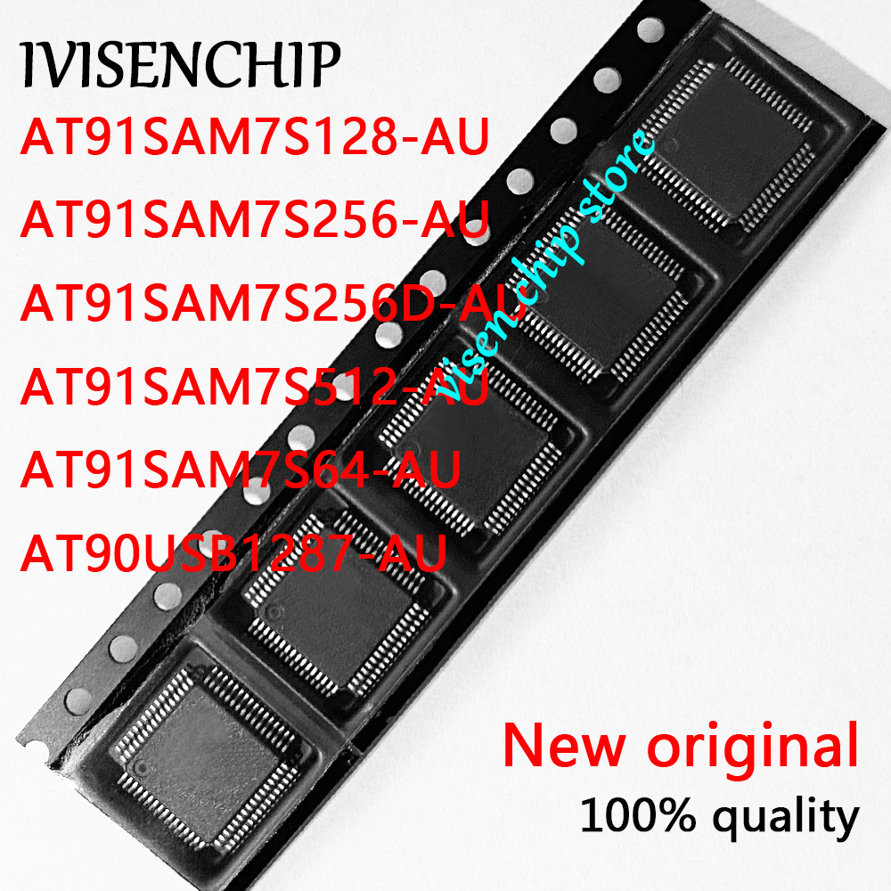 1 ชิ้น AT90USB1287-AU AT91SAM7S128-AU AT91SAM7S256-AU AT91SAM7S256D-AU AT91SAM7S512-AU AT91SAM64 QF-