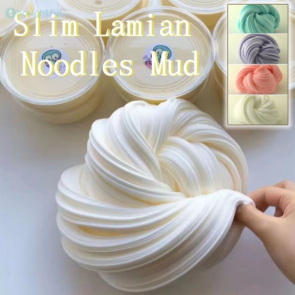 สไลม์บัตเตอร์ สไลม์หลากสี นุ่มฟู ของเล่นดินเหนียวคลายเครียดสำหรับงานปาร์ตี้ สำหรับเด็ก เด็กชาย เด็กหญิง ของขวัญวันเกิดคริสต์มาส TH