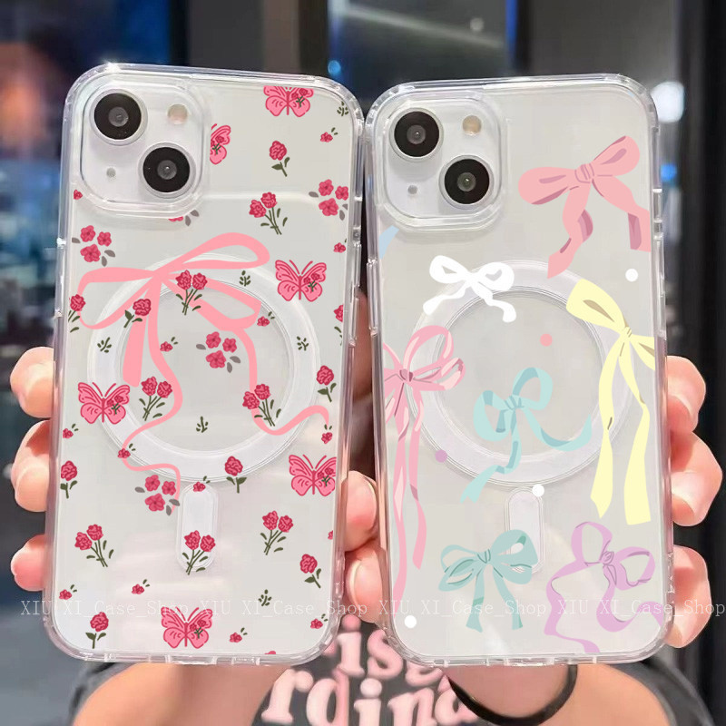 💫Unicom💫ใช้ได้กับ เคสไอโฟน เคสโทรศัพท์แม่เหล็ก  iPhone 16Promax 14Plus15 Pro XR 12 13Pro 7P 14 Promax 16Pro -HLYCK88