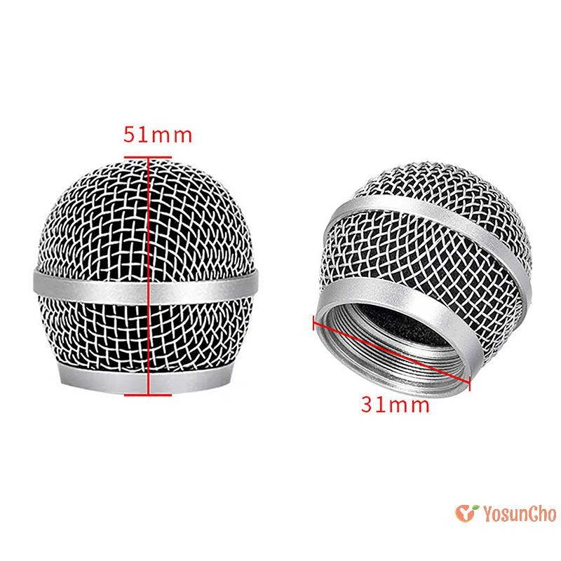 YosunChoker] เปลี่ยนตะแกรงไมโครโฟนโลหะ Replacing Professional Party Mic Head Part อุปกรณ์เสริมสําหรั