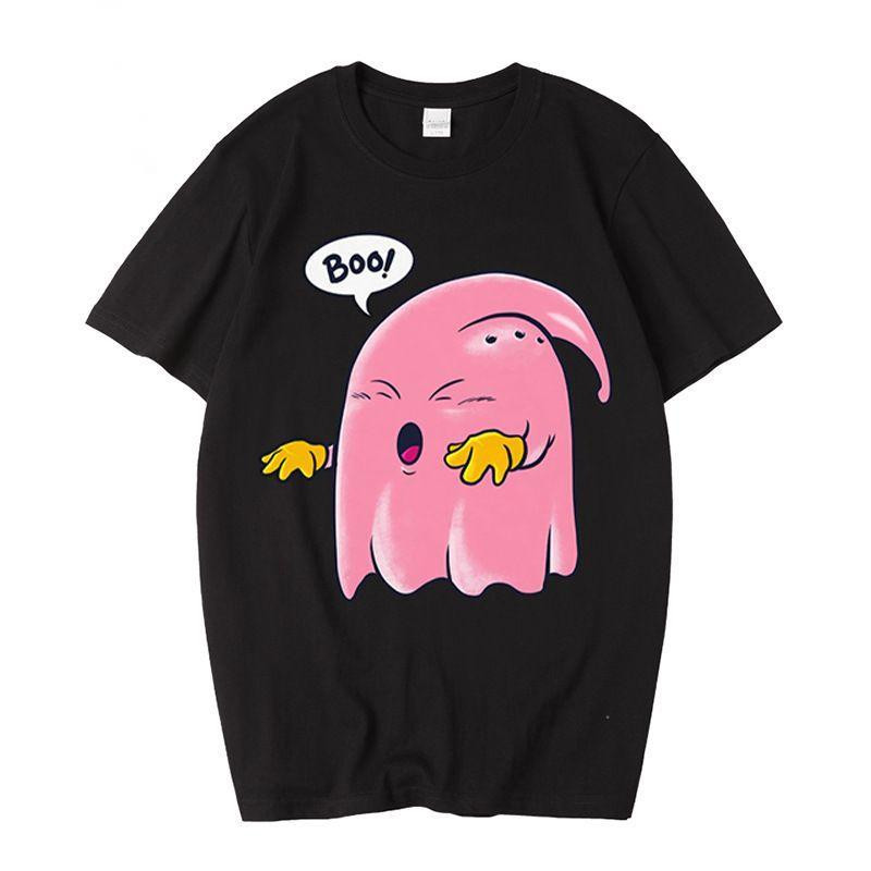 เสื้อยืดพิมพ์ลาย Dragon Ball Majin Buu ผ้าฝ้ายแขนสั้นน่ารักยอดนิยมสำหรับนักเรียน เสื้อยืดคอตตอนS-5XL