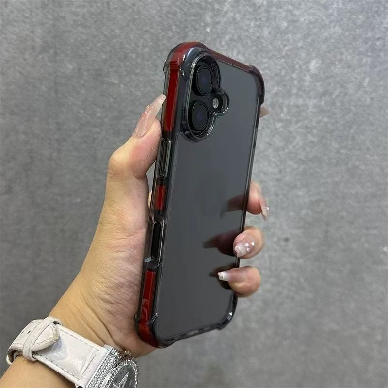 สี่มุมป้องกันการตกเบาะลมอะคริลิคเหมาะสําหรับ ไอโฟน 14 15 16 โปรแม็กซ์ เคสโทรศัพท์ป้องกันการตกโปร่งใส 14/15 16 บวก ฝาครอบป้องกัน