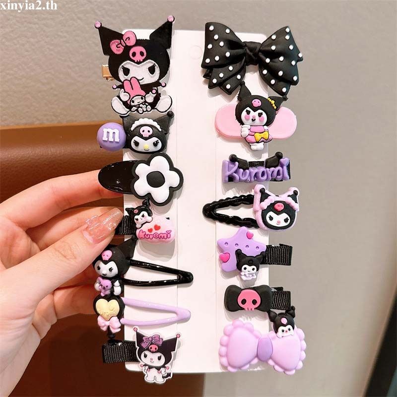 XINYIA2.thLittle Girl BB Clip Set Children Sweet Hairpin Cute Kuromi Hair Clip ราคา ถูกที่สุด ดีลบีเคเค แกลเลอรีภาพที่ 2