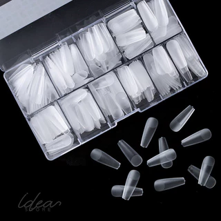 เล็บปลอม PVC กล่อง แยกเบอร์ JIELIYA ( แยกไซส์ 0-9 ) 300-408 ชิ้น/กล่อง เกรดอย่างดี ยืดหยุ่นสูง ไม่แตกหักง่าย พร้อมส่ง!