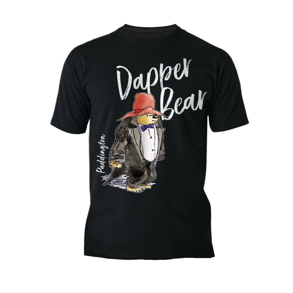 ✨✨ เสื้อยืดผู้ชาย Paddington Bear Stay Dapper (สีดํา) S-5XL