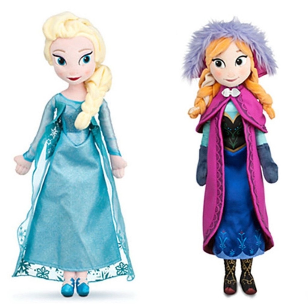 40/50 ซม. Disney Frozen Anna Elsa ตุ๊กตา Snow Queen Princess Anna Elsa ของเล่นตุ๊กตา