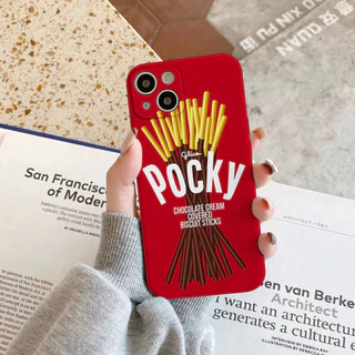เคสไอโฟนiPhone 16 Pro Maxกล่องบรรจุภัณฑ์ Pockyซิลิโคนเหลวโทรศัพท์มือถือกรณีfull-bodyป้องกันกันกระแทกtpuยางนุ่มสําหรับiPhone 17 Pro Max 16 7plus 11 14 15 12 13 Pro Max 7 8 Plus XR XS