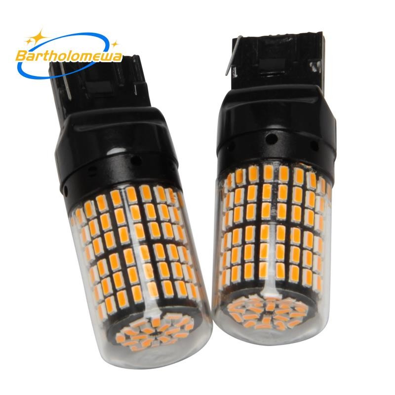 bartholomewa2 ชิ้น Super Bright Canbus T20 7440 W21W Wy21W 144-Smd ย้อนกลับไฟเลี้ยวไฟสัญญาณข้อผิดพลา