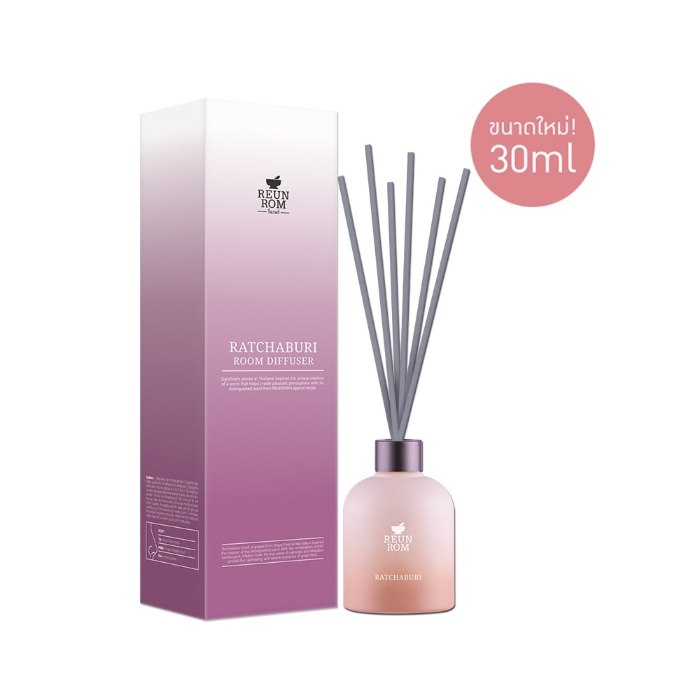 [ซื้อในไลฟ์ลด50%ของแท้] Reunrom รูมดิฟฟิวเซอร์ 30ml รื่นรมย์ ราชบุรี