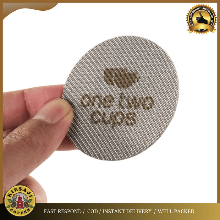 One Two Cups Puck Screen Portafilter Espresso Machine SUS3 ตาข่ายกรอง Portafilter 58 mm 58.5 mm 53 m