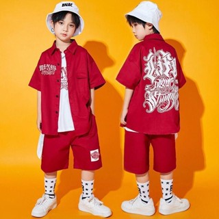 เสื้อผ้าเด็กพร้อมส่ง ชุดฮิปฮอปเด็กชาย เซ็ท2ชิ้น เสื้อ+กางเกง…