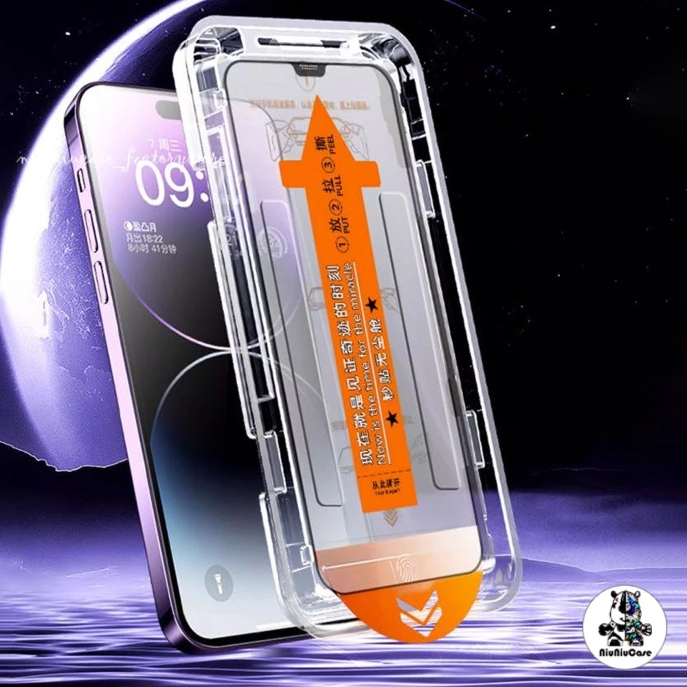 ฟิล์มกันรอยกระจกนิรภัย Anti-spy For iPhone 11 13 16 15 12 14 Pro XS Max SE XR X 7 8 6S Plus ทำความสะอาดฝุ่นโดยอัตโนมัติ thumbnail 8