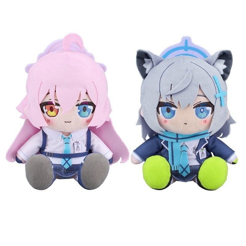 Blue Archive Plush Sunaookami Shiroko ของเล่น Takanaashi Hoshino ตุ๊กตาตุ๊กตาของขวัญเด็กตกแต่งบ้านของเล่นเด็กสําหรับเด็ก