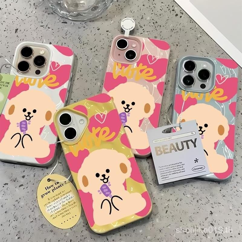 สําหรับ iPhone 12 11 15 14 16 13 14PRO 15PRO 13PROMAX 14PROMAX 15PROMAX 16PLUS 13PLUS 15PLUS สุนัขน่