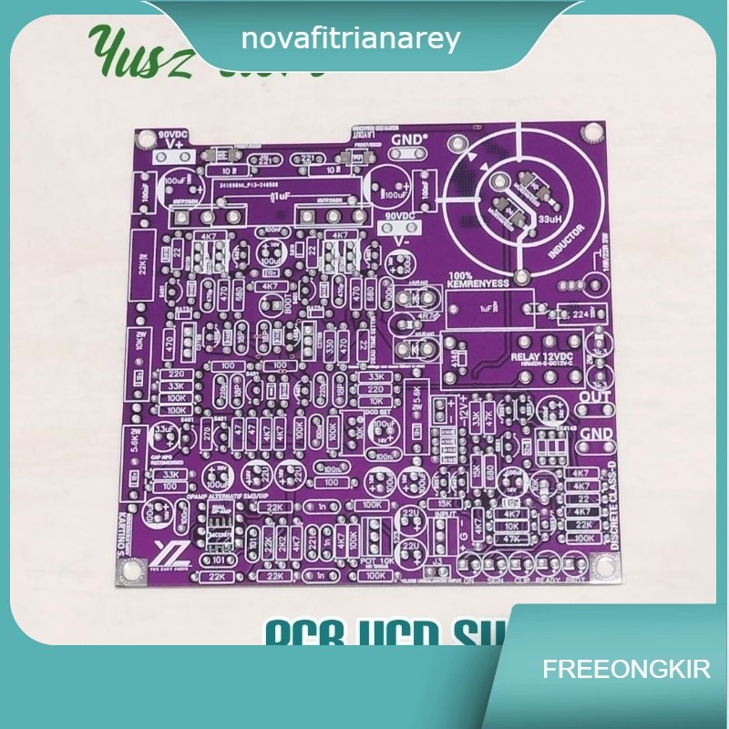 PCB UCD Superlite Class D เครื่องขยายเสียงสองชั้น