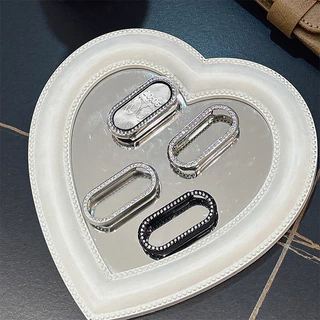 กรณี PC รูโดยไม่มีฟิล์มสำหรับ for Xiaomi Mi Band 9 10 NFC ป้องกัน Gores แข็งกันชน Bling เพชรป้องกันหน้าจอฝาอุปกรณ์เสริม