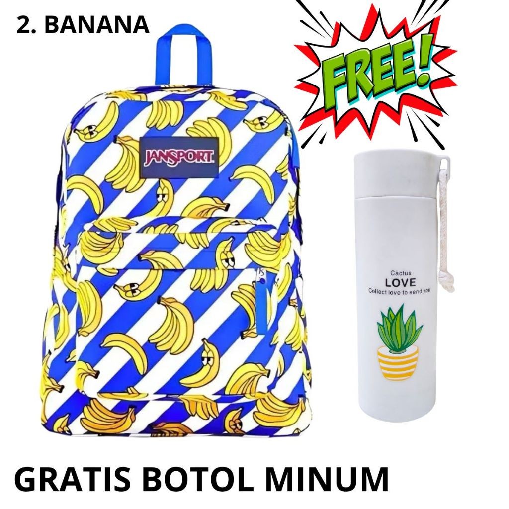 ANGGRAEINI กระเป๋า Jansport ของแท้ 100% - กระเป๋าเป้ JanSport / กระเป๋าเป้ JS / กระเป๋ากลางแจ้ง / กร