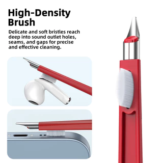 GOOJODOQ 3-in-1 Multifunction Cleaning Kit 360 Degree High Cleanliness Soft Bristles don't Damage the Machine