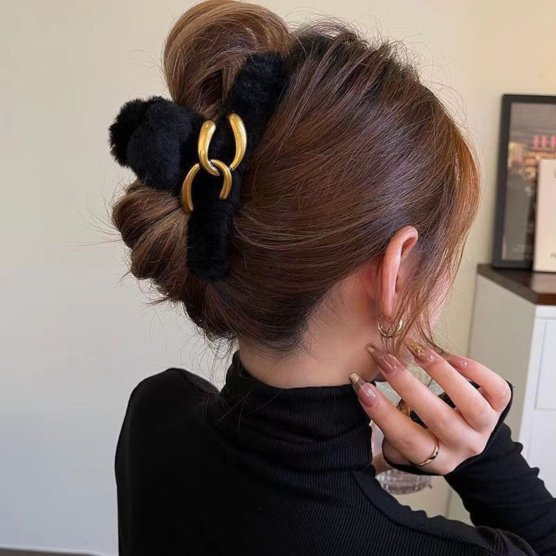 JK~ กิ๊บติดผม CC สุนทรียศาสตร์เกาหลี แตกต่างจากผู้อื่น กิ๊บติดผมระดับพรีเมียม 13 ซม. || Jadai pom ha