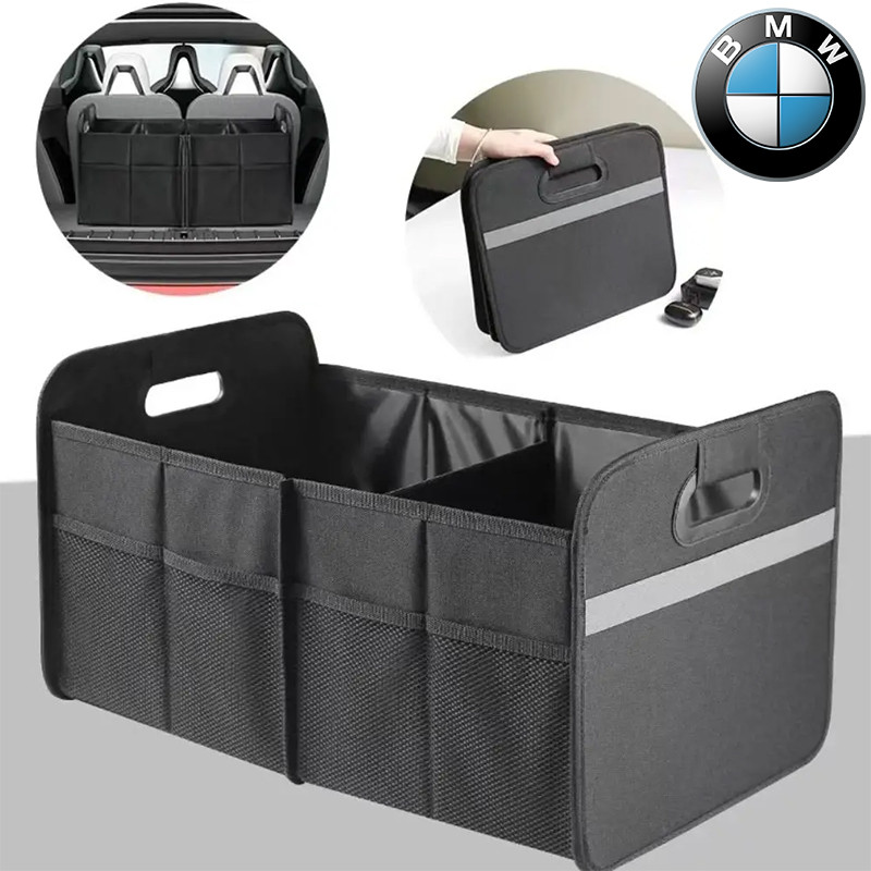 BMW F10F30E36E46E90X1X2X3X4X5X6X7iX2 iX3i4i5i7 กล่องเก็บของในท้ายรถพับได้ขนาดใหญ่กันน้ำ