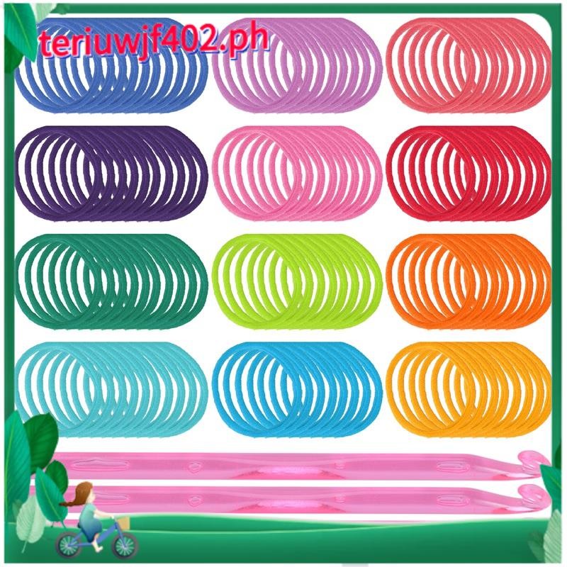 192 ชิ้น 7 นิ้ว Potholder Loops ทอผ้า Loops หัตถกรรม Loops 12 สีสําหรับ DIY หัตถกรรมอุปกรณ์ A