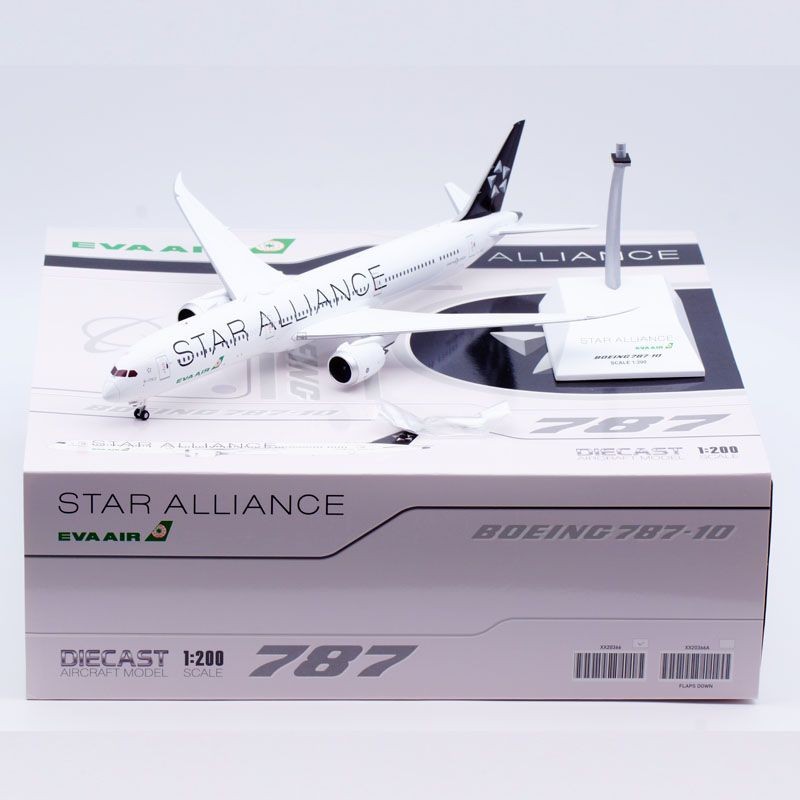 JC Wings 1: 200 EVA Air B787-10 B-17812 โมเดลเครื่องบินโลหะผสม