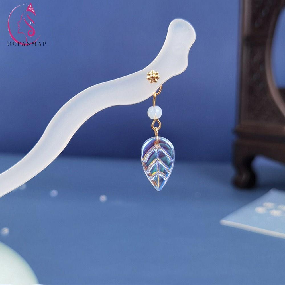 Oceanmap ผู้หญิง Hairpins ใหม่ Headdress Retro พู่เกาหลีคลิปผม Acetate แฟชั่น Headwear สําหรับสาวจีนผมส้อม