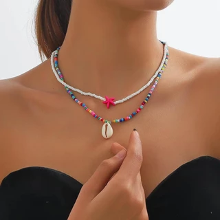 👙beachgirl👙หรูหราเบา สร้อยคอแฟชั่น หลากหลายสไตล์ เครื่องประดับแฟชั่น ความรู้สึกหรูหรา พร้อมส่งในไทย