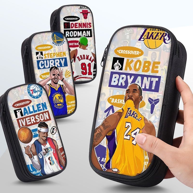 NBA Basketball Enbider Bauerros กล่องดินสอของขวัญวันเกิดเด็กนักเรียนที่เก็บเครื่องเขียน