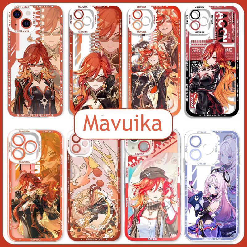 Genshin Impact Mavuika Citlali กรณีเกมสําหรับ Iphone 16 15 14 11 12 13 Pro Max X XS XR ซิลิโคนนุ่มใส