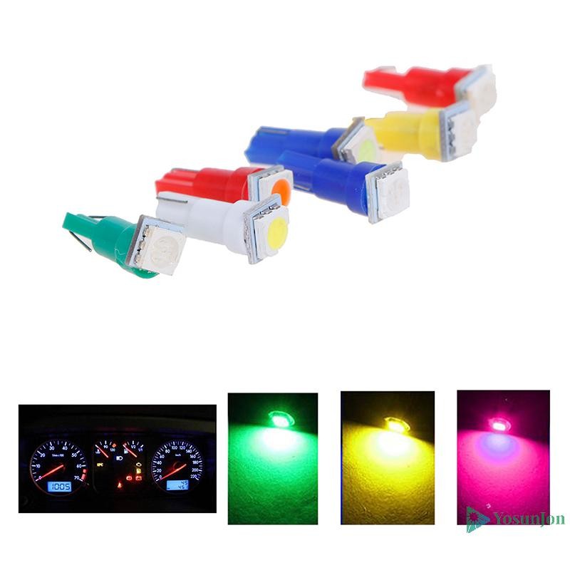 Yosunjon] 50 ชิ้น LED T5 5050 เครื่องมือหลอดไฟ 24V DC LED รถ Auto Gauge โคมไฟใหม่