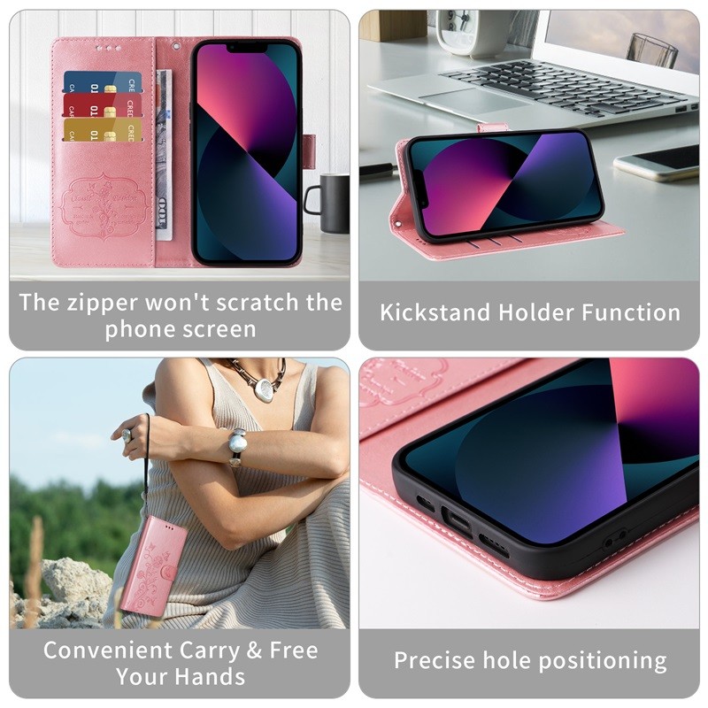 Samsung Galaxy A06 A16 A15 A55 A35 A25 A05S A05 A32 A54 A14 A34 A12 A03 A23 A73 A53 A13 A33 ลายนูนหนังกันกระแทกป้องกันกรณีช่องใส่การ์ดกระเป๋าสตางค์ฝาครอบโทรศัพท์ - รูปที่ 7