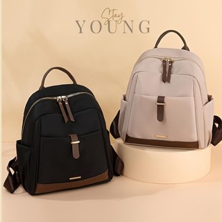 UISN #B2313 Women'slarge capacity  Water Repellent Colorcontrast Zipper mini  Retro style Backpacks