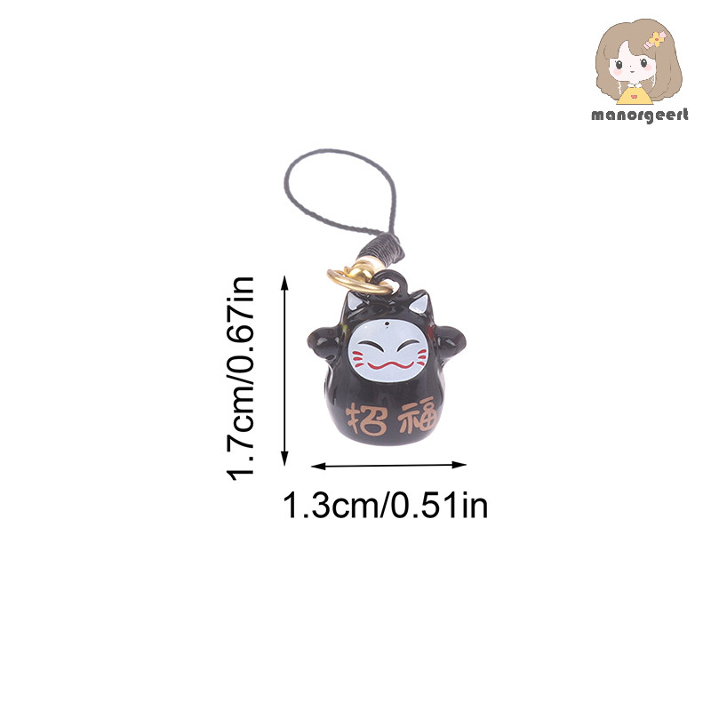 [LO] การ์ตูนการ์ตูนโชคดีญี่ปุ่นโชคดีทองแดงโทรศัพท์มือถือจี้สาวกระเป๋าอุปกรณ์เสริม TH - รูปที่ 3