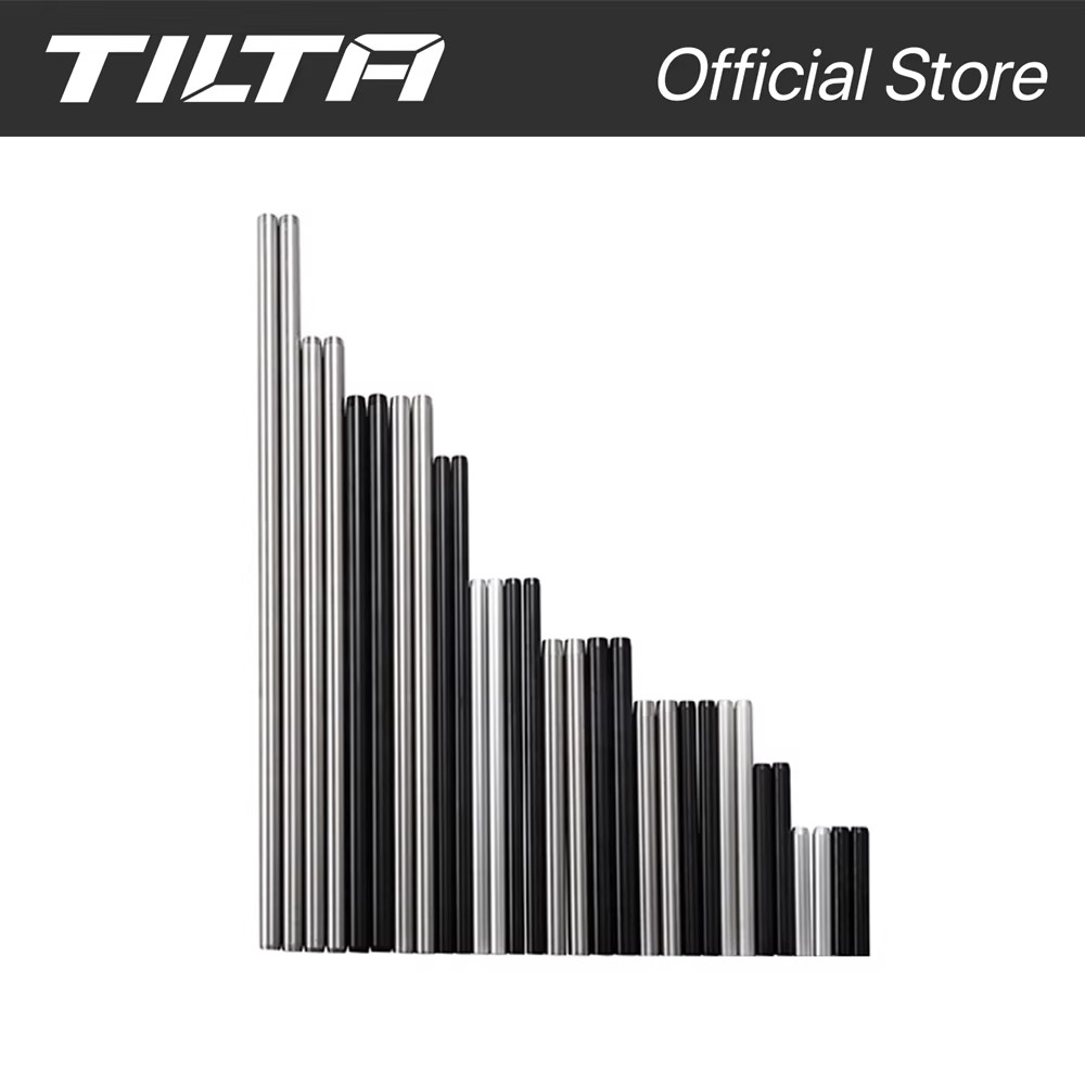 Tilta 15 มม.อลูมิเนียม Rods 100/150/200/300 มม.สําหรับ Dslr กล้อง Rail Rod ระบบสีดําเงิน R15-100-B
