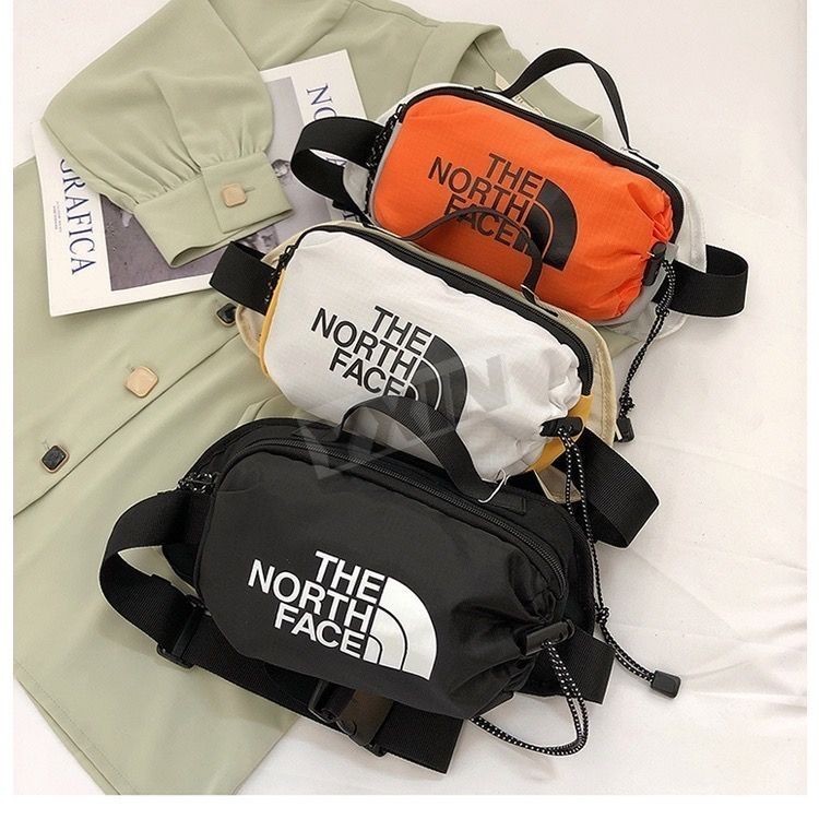 The North Face กระเป๋าคาดอก กันน้ํา สีตัดกัน แฟชั่นฤดูใบไม้ผลิ และฤดูร้อน