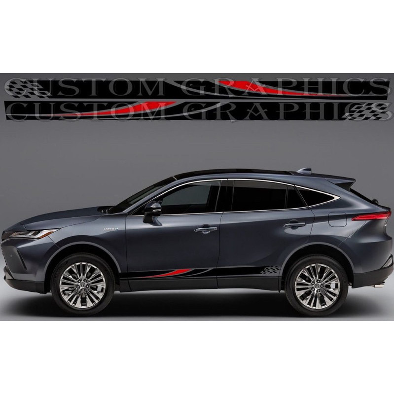 K689 Exclusive Flag 2X ประตูด้านข้างไวนิล Decal สติกเกอร์กราฟิก