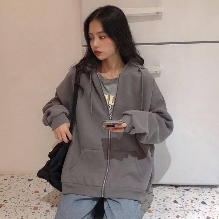 Xxl เสื้อฮู้ดมีซิปธรรมดาสําหรับทั้งชายและหญิง | เสื้อฮู้ดไซส์ใหญ่ L.XL.XXL | เสื้อกันหนาวมีฮู้ดแจ็คเ