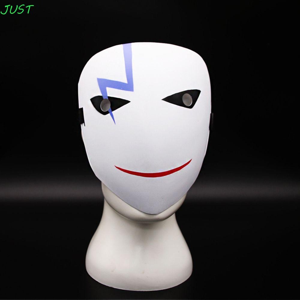 Just Anime Mask Fashion Funny White Smile Halloween Prop Darker Than Black Mask