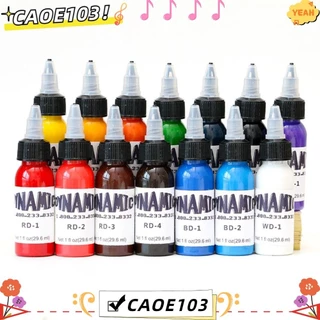หมึกสักคุณภาพสูง 30ML สําหรับฝึกสัก สีดํา น้ําตาล ขาว ฟ้า ม่วง ชมพู แดง เขียว