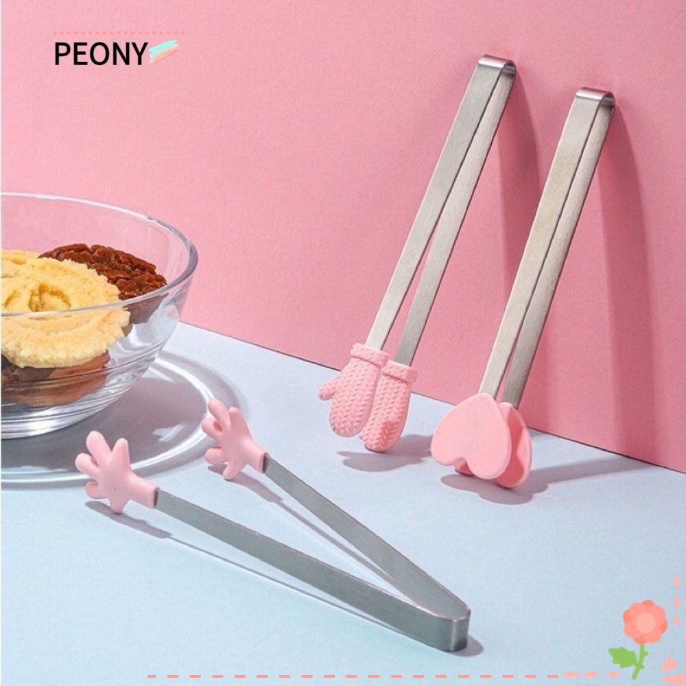 PEONYPAVILION คลิปหนีบอาหาร, คลิปหนีบขนมรูปมือขนาดเล็ก, คลิปหนีบก้อนน้ําแข็งซิลิโคนกันลื่นน่ารัก