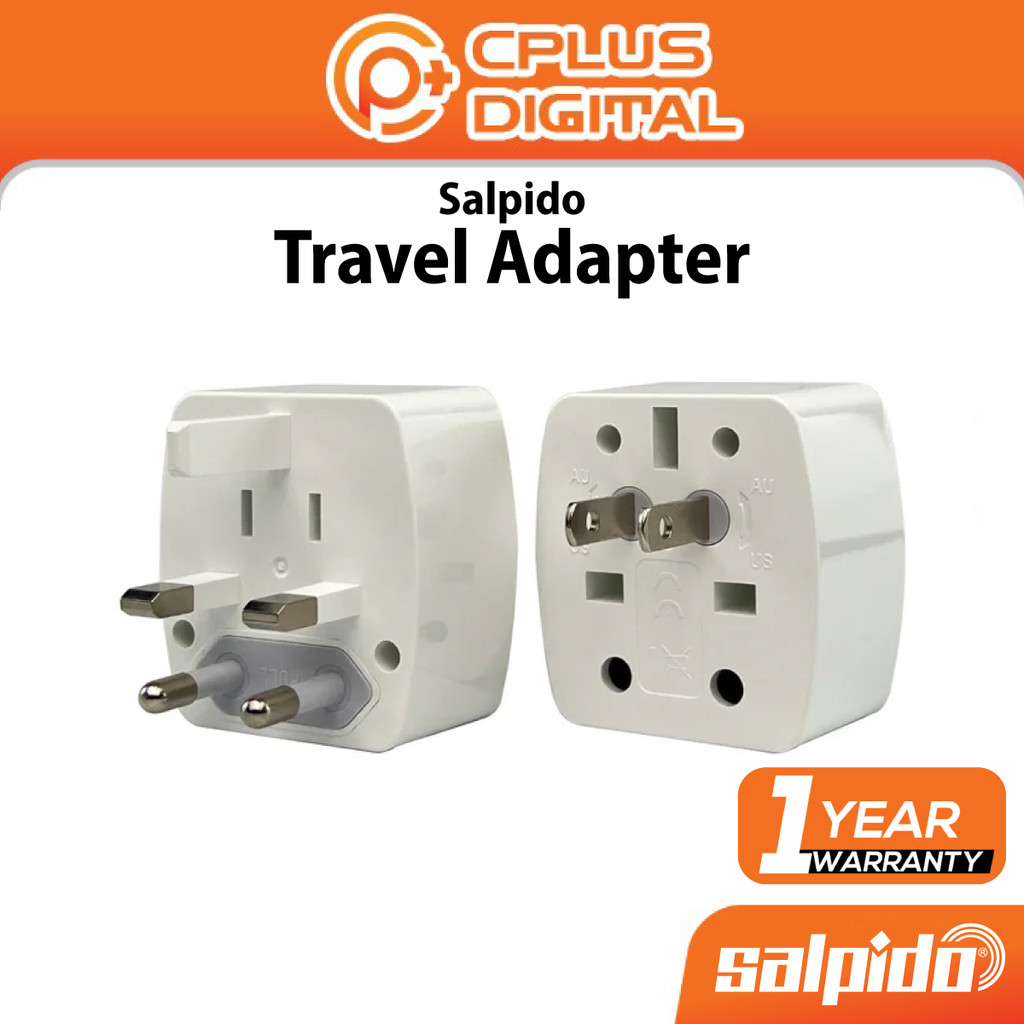 Salpido Z4 Travel Adapter Universal 6A 110-250V UK US EU AU