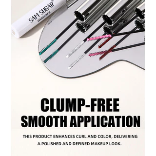 SAM SUGAR 12 สีกันน้ํา Volumizing มาสคาร่าสีสันสดใส Smudge-Proof Curling ติดทนนานสีขาวสีดําสีฟ้าสีชมพูมาสคาร่าสําหรับ Eye เครื่องสําอาง