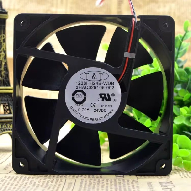 ใหม่เหมาะสําหรับไต้หวัน TT 1238HH24B-WDB A BB หุ่นยนต์คอนโทรลเลอร์พัดลมระบายความร้อน 3HAC029105-002