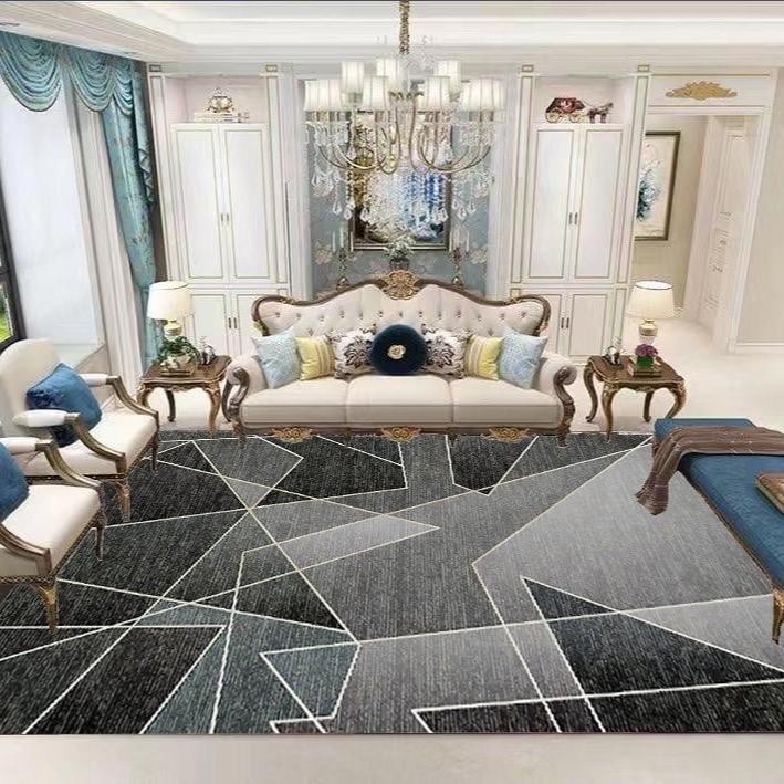 พรมปูพื้น ⚫️โทนสีดำD